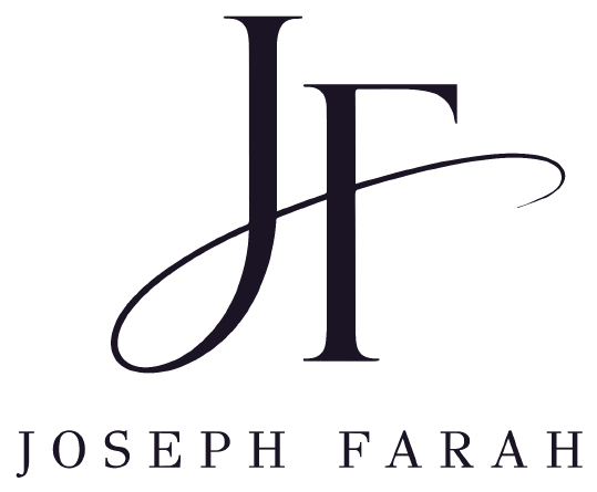 Joseph Farah monogram on signature marble